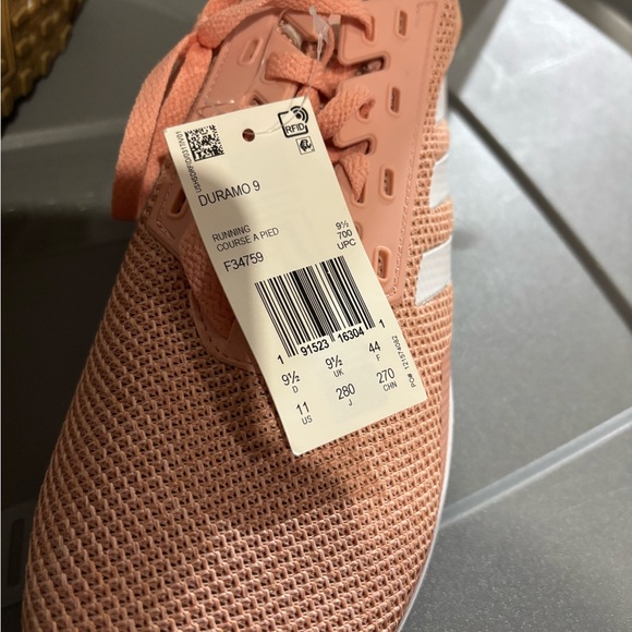 Adidas Ortholite Men’s Size 9.5 Pink Duramo 9 Running Sneakers F34759 NEW - Picture 2 of 8